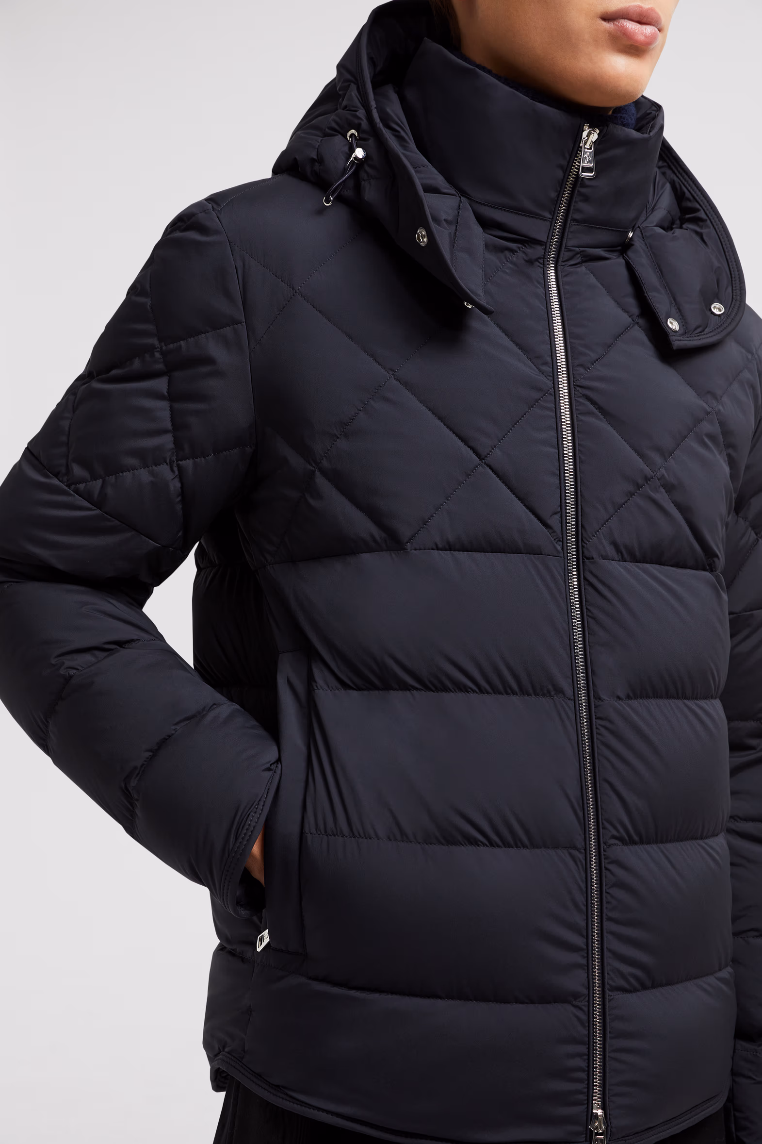 Cecaud Short Down Jacket Men Navy Blue Moncler 6